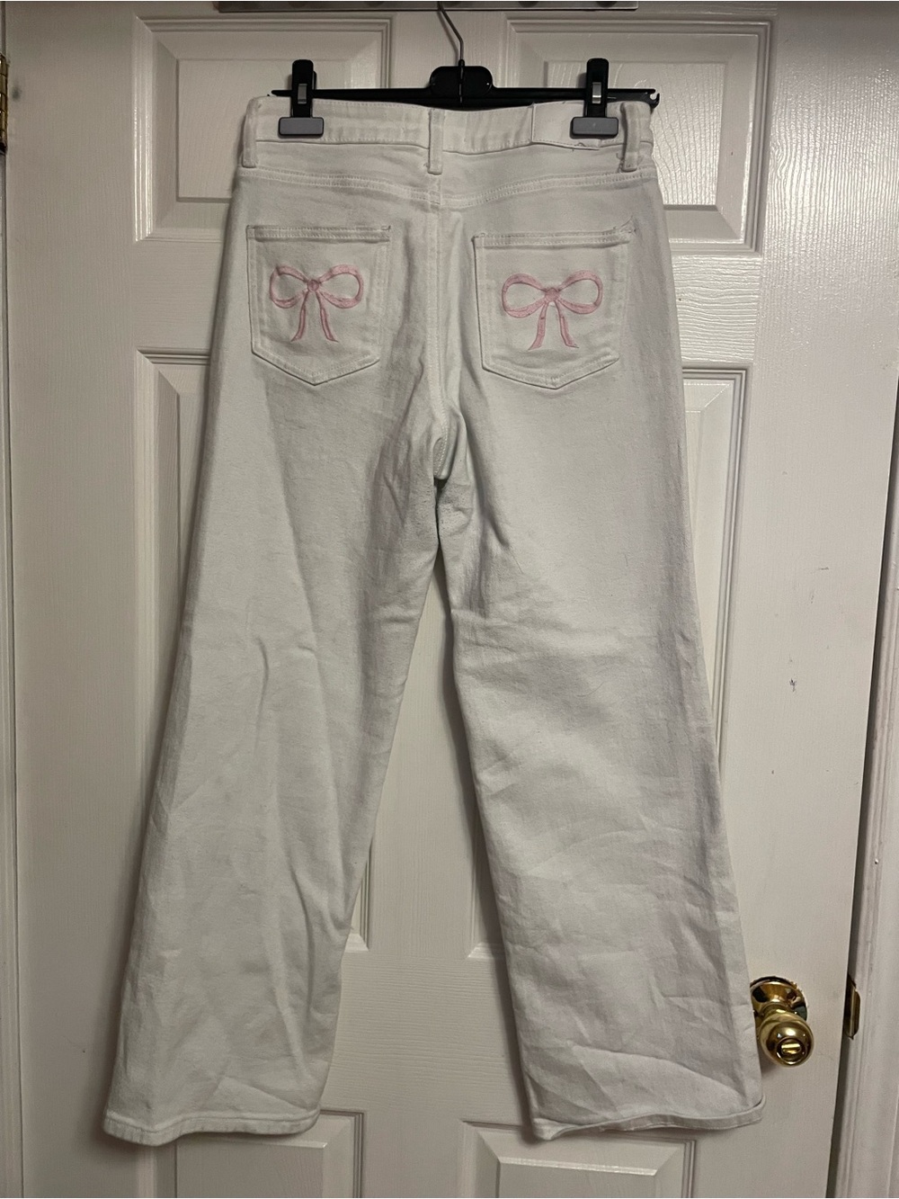 Ashley Mason Cream High-Waist Trousers